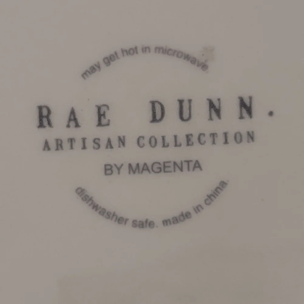 Rae Dunn 'Play' Mug - White and Yellow